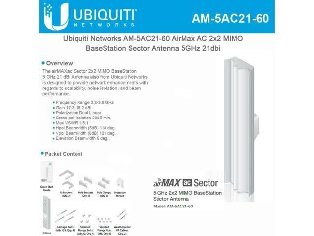 Airmax AC 2x2 BaseStation Sector Antenna O544