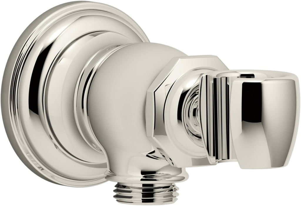 Vibrant Brushed Bronze Wall-mount Handshower Holder and Supply Elbow C62549