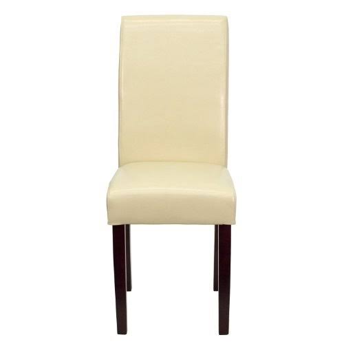 2 Pk. Ivory Leather Parsons Chair H157304