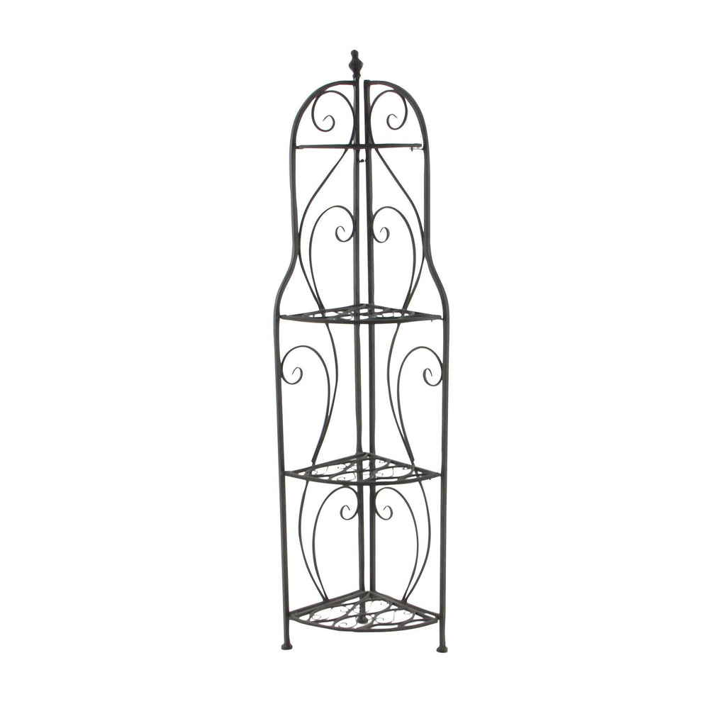 Black Metal Corner Rack L7541