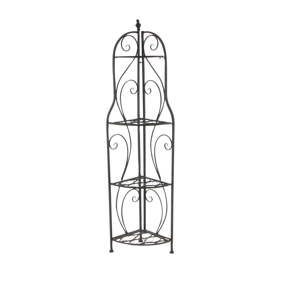 Black Metal Corner Rack L7541