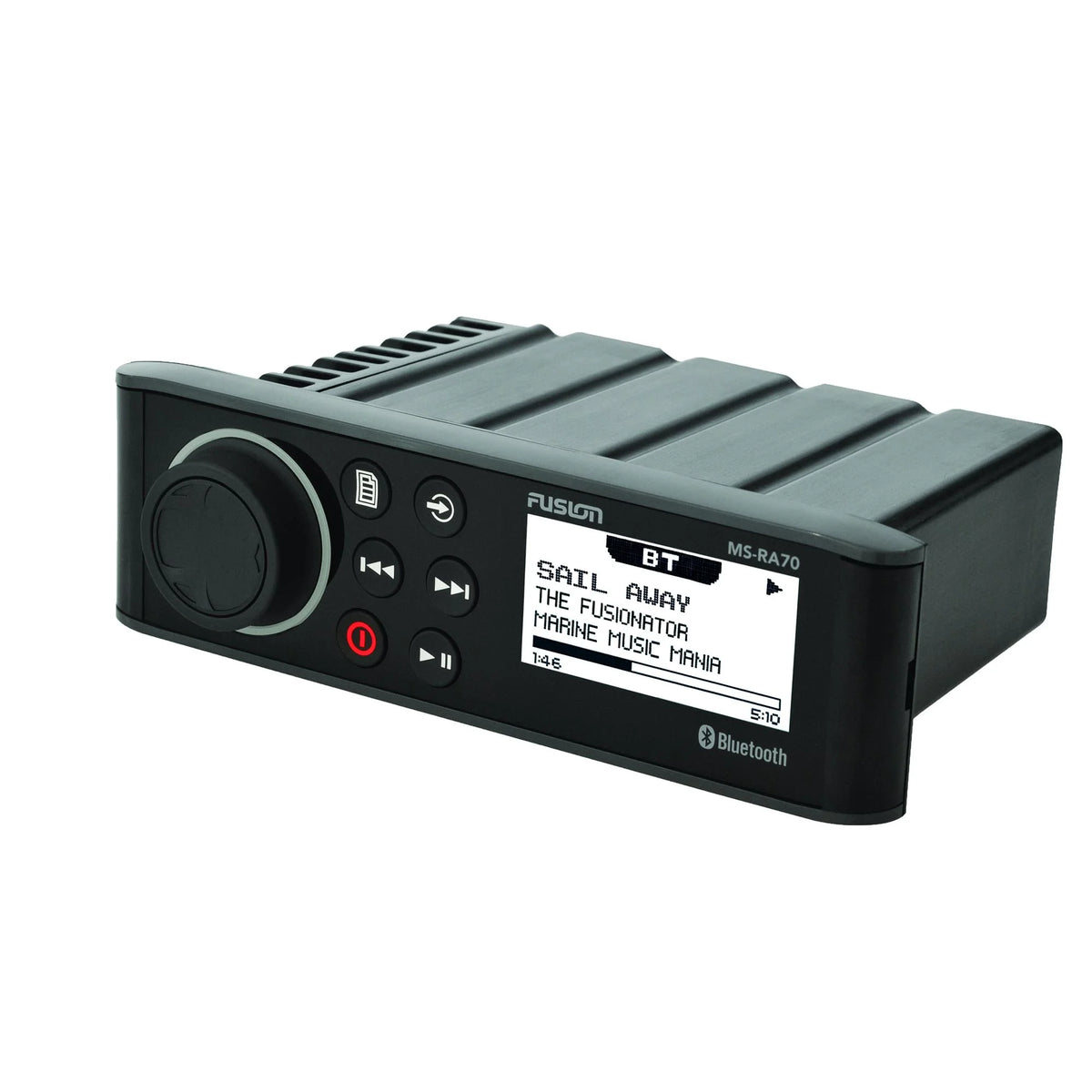 Marine AM/FM/BT Stereo with 6.5" Marine Coaxial Speakers, Black Grill X6008