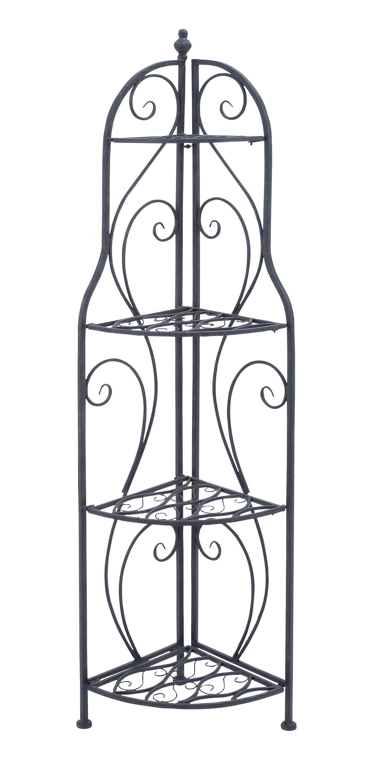 Black Metal Corner Rack L7541