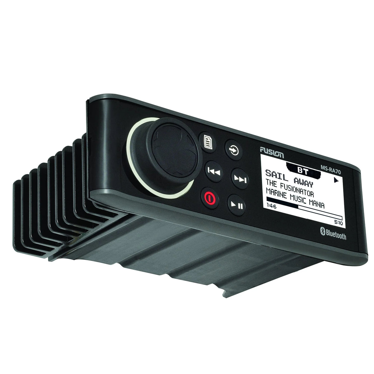 Marine AM/FM/BT Stereo with 6.5" Marine Coaxial Speakers, Black Grill X6008