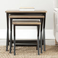 Black Oak Stacking Tray Tables G983127