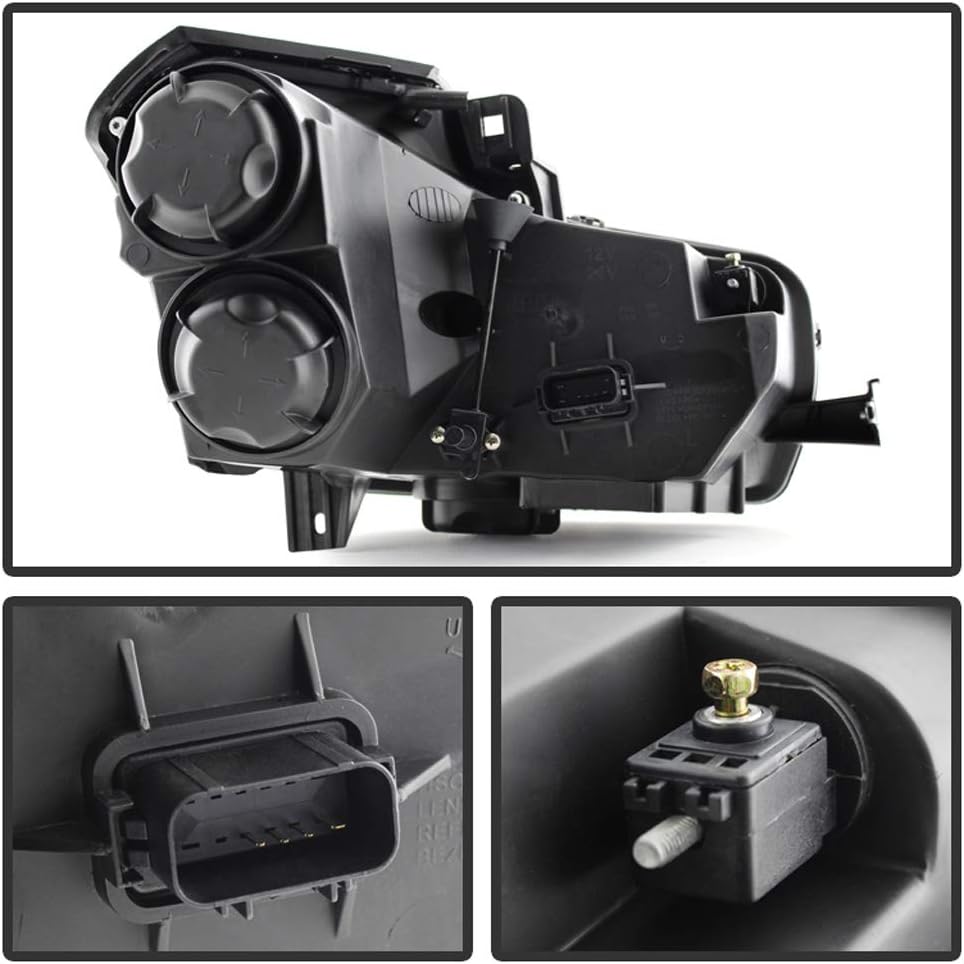 Chrome Projector Halogen Headlights Headlamp Replacement Driver Passenger Side R728
