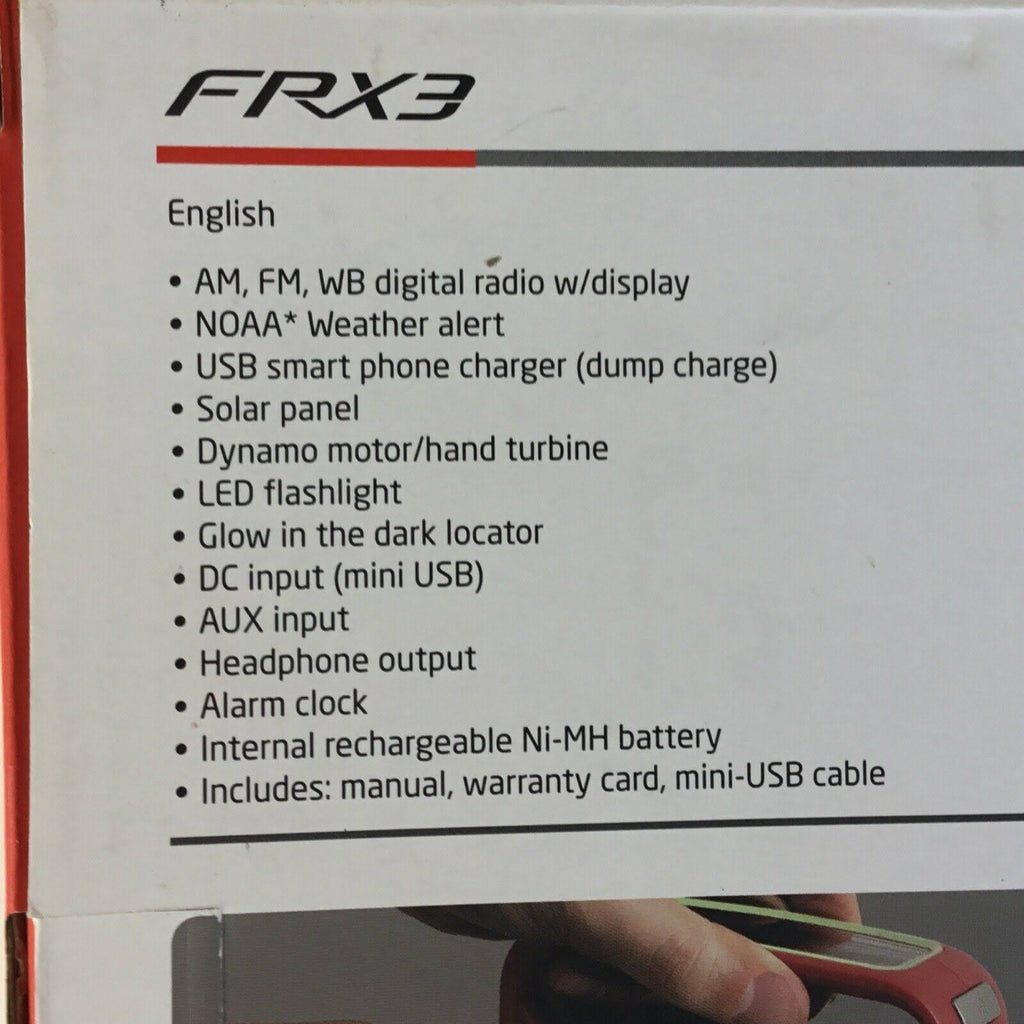 Frx3 Weather & Alert Radio H856