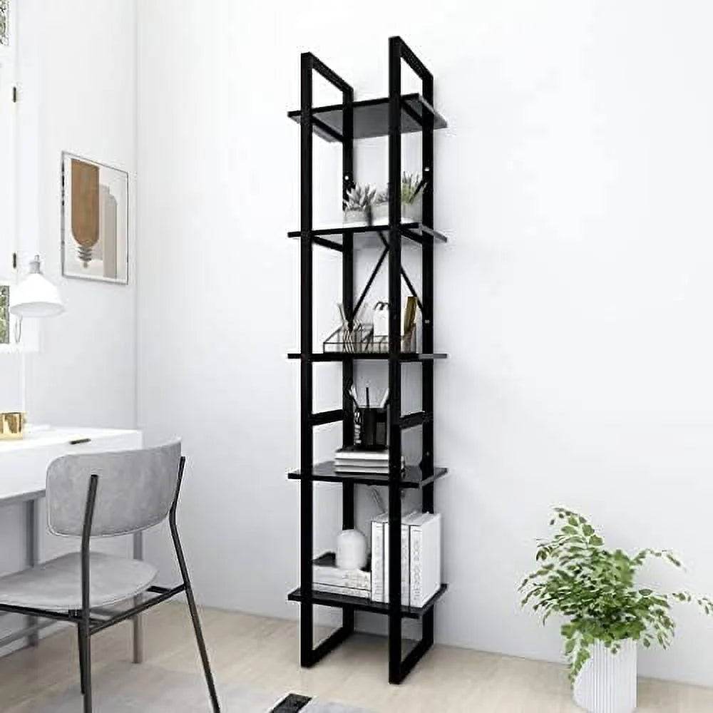 5-Tier Sonoma Oak Engineered Wood Book Cabinet R81575