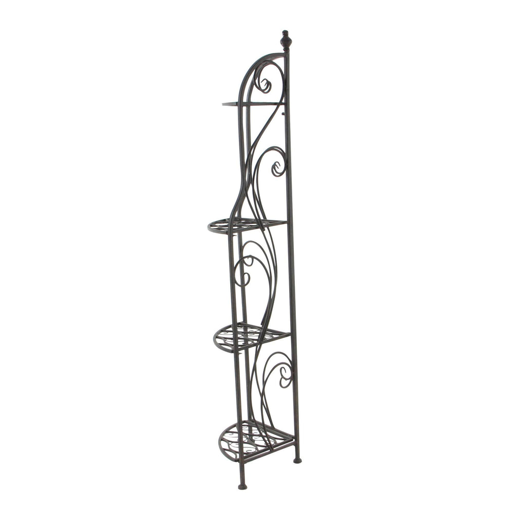 Black Metal Corner Rack L7541
