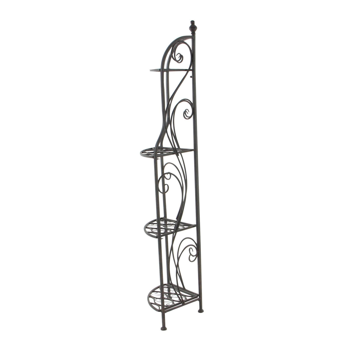 Black Metal Corner Rack L7541