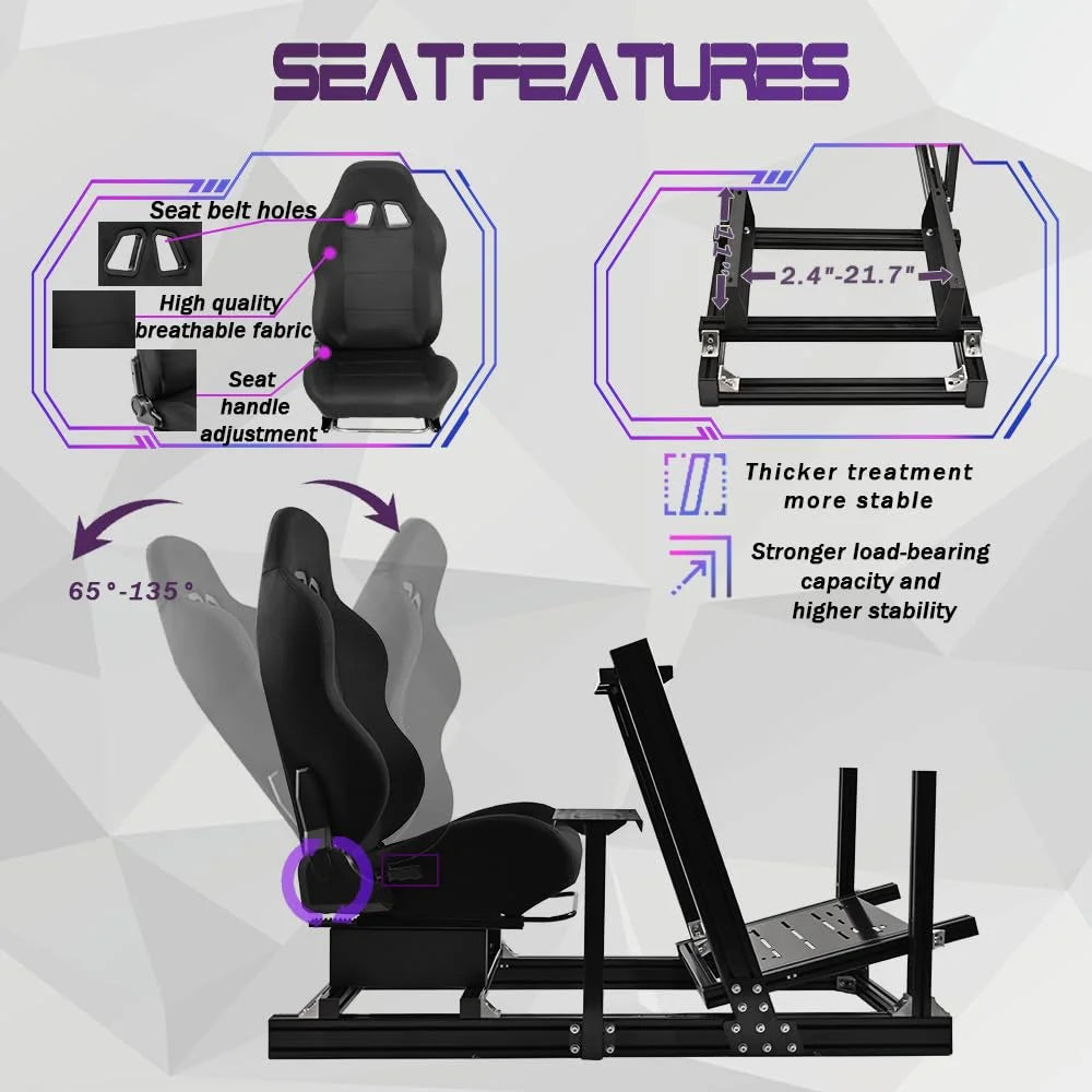 Racing Simulator Cockpit with Seat Q76266