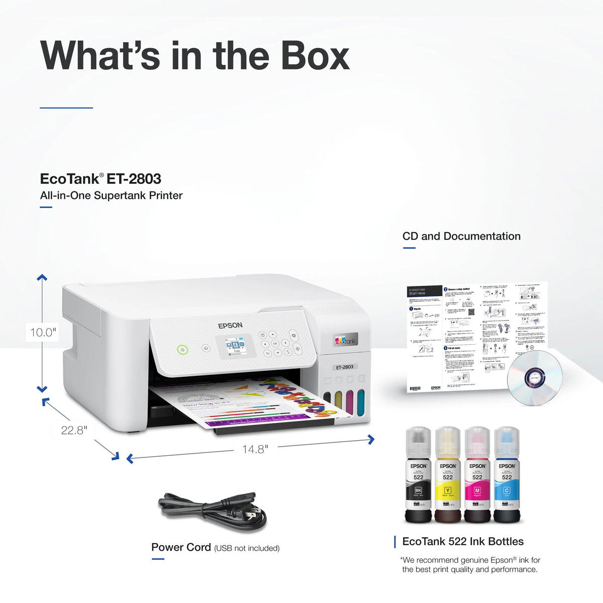 Wireless All-in-One Cartridge-Free Printer K505128