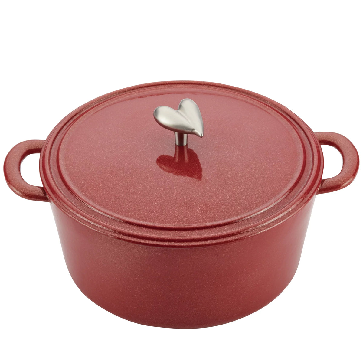 Cast Iron Enamel Covered Dutch Oven 6-Quart Sienna Red P72458