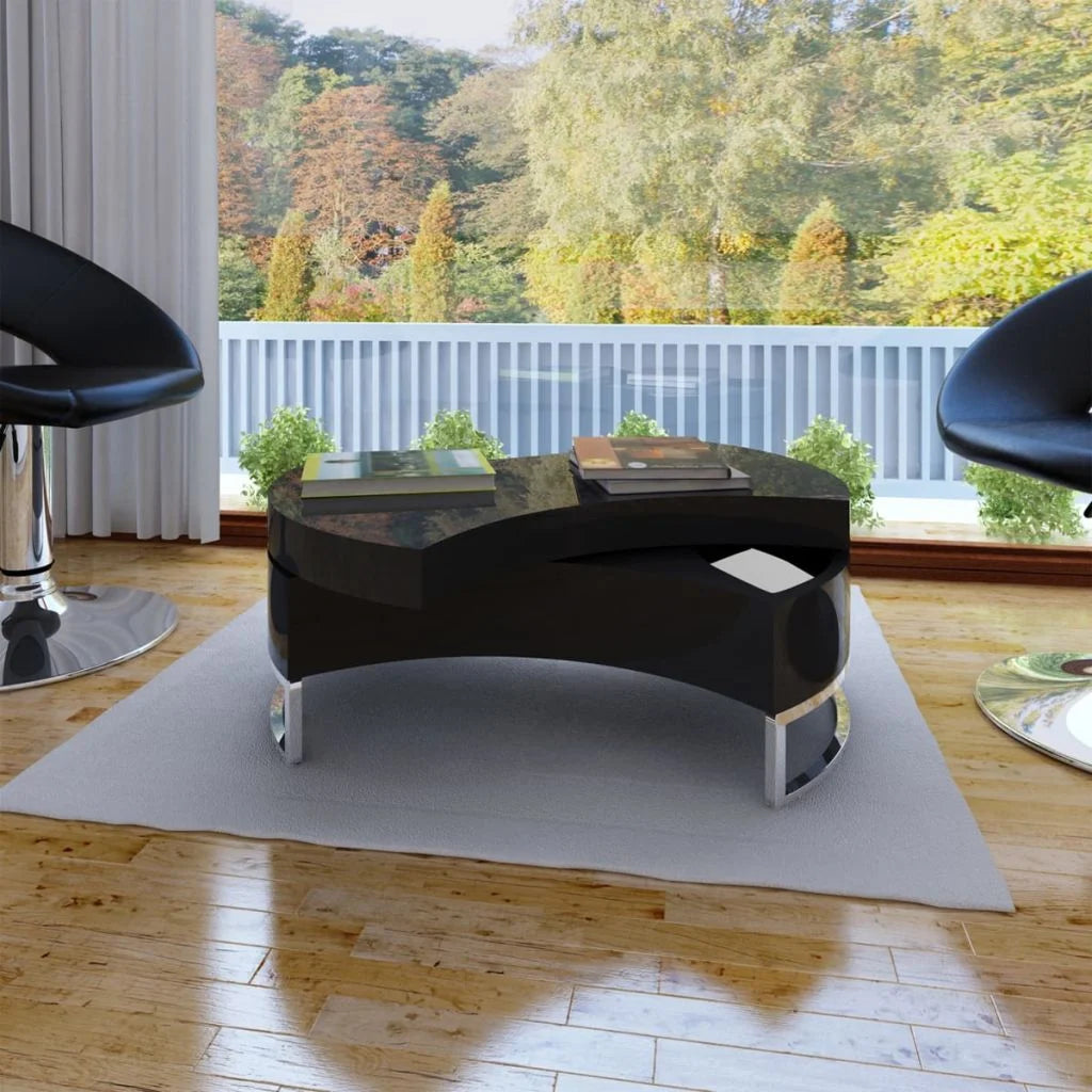High Gloss Coffee Table with Concealed Storage F7573