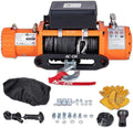 12000 lb Electric Winch with Synthetic Rope, 12V Wireless Remote Waterproof Winch K867