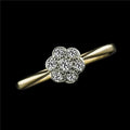 Engagement Round Old Mine Cut 1.25 CT Diamond Ring N6377