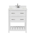 White Bath Vanity with Cultured Marble Top E5648