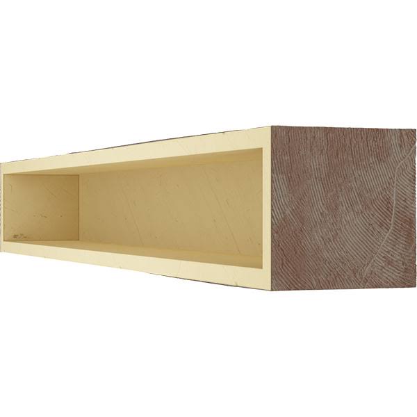 Pecky Cypress Faux Wood Fireplace Mantel, Aged Pecan S527799