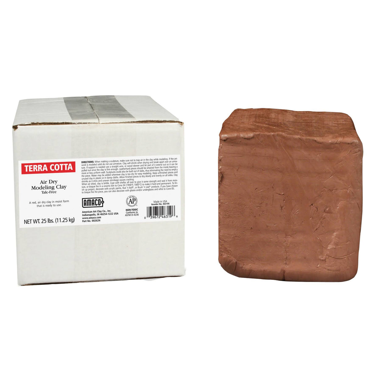 Air Dry Clay Terra Cotta 25 lb F8422