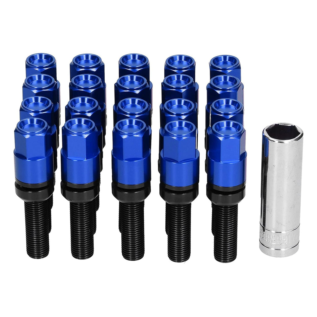 20PCS M14x1.5 Steel 28mm Thread Lug Bolts with Sleeve Z4281
