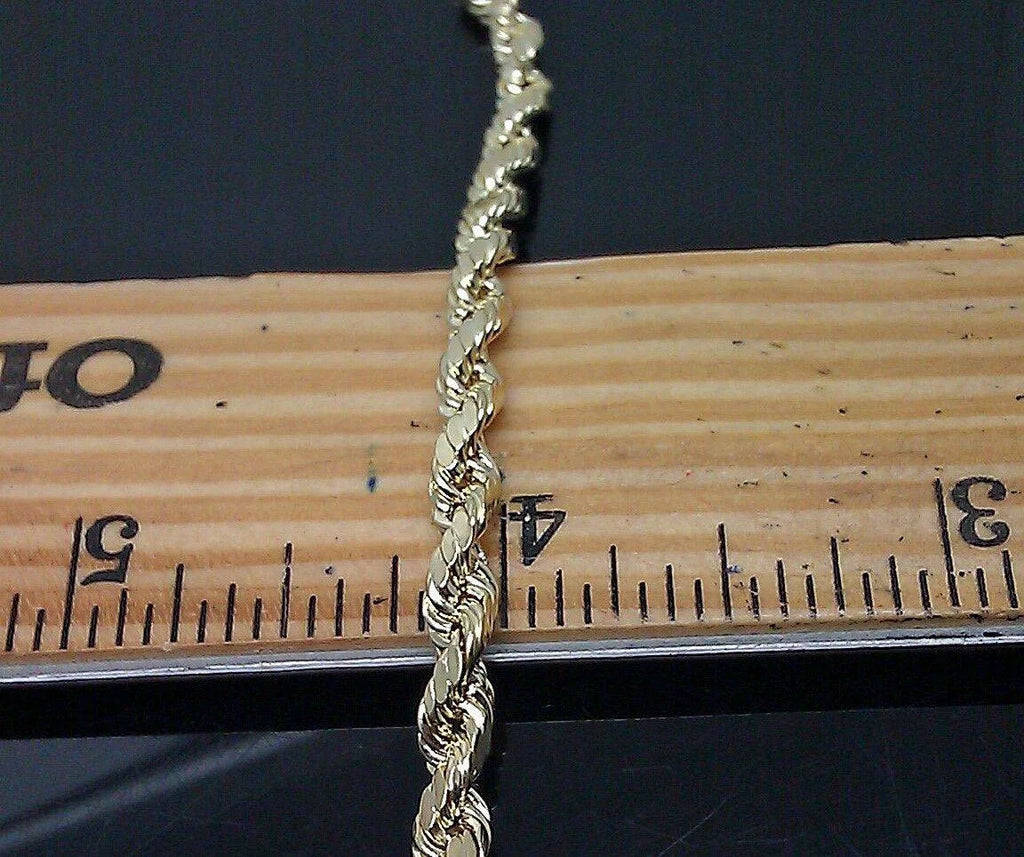 10K Yellow Gold Rope Chain 4mm 30 Inches O56942