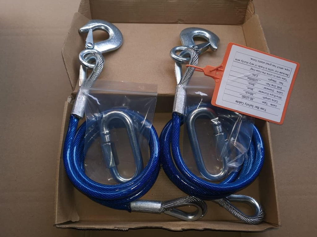 Trailer Safety Chains Cables 68 inch, 12000 Lbs, Pack of 2 D6837
