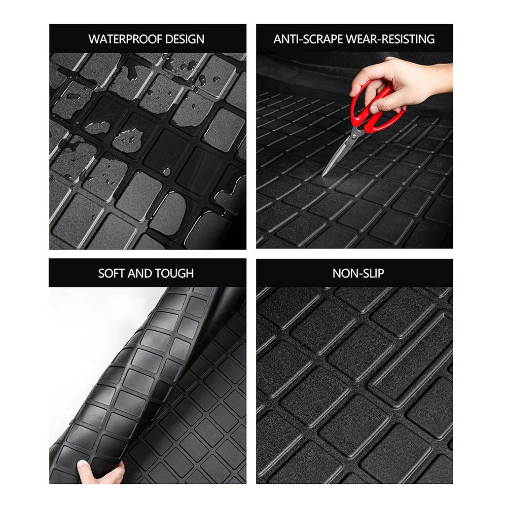 Black Injection TPE All Weather Waterproof Trunk Cargo Liner Mat B946