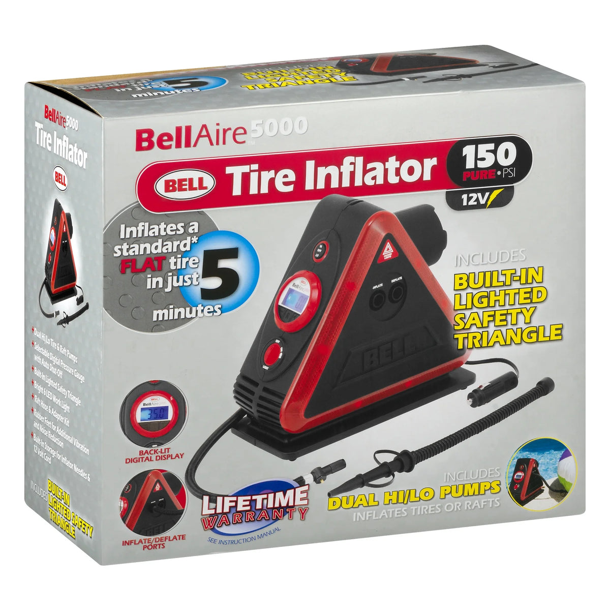 Tire Inflator with 10 Ft Power Cord M97143