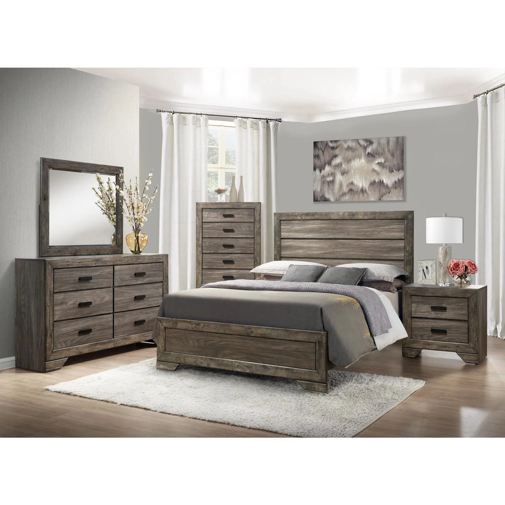 2 Drawer Nightstand in Gray Oak Z17910