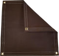 Brown Polyester Canvas Tarp 4 Ft. X 5 Ft. 14.5 Oz. X758