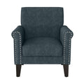 Blue Chenille Arm Chair A31833