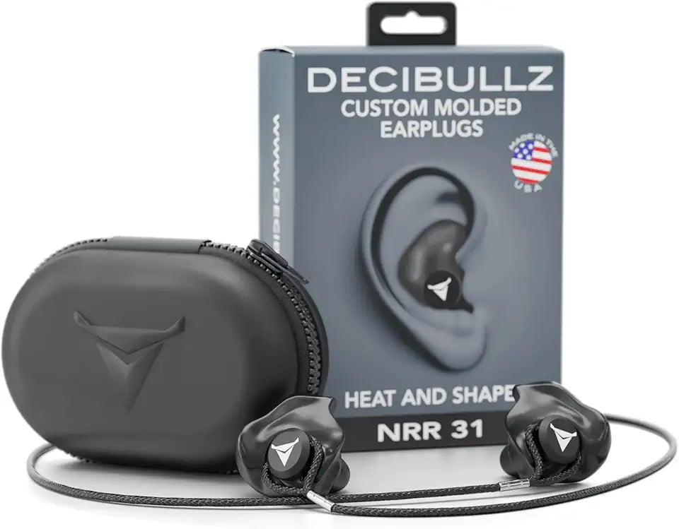 Black Custom Molded Earplugs Y768894