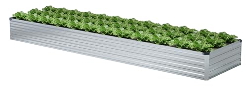 2 Pack 6x3x1FT Galvanized Raised Garden Beds M6441