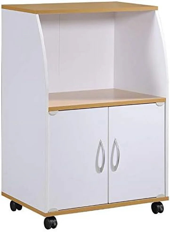 White Microwave Kitchen Cart L66415