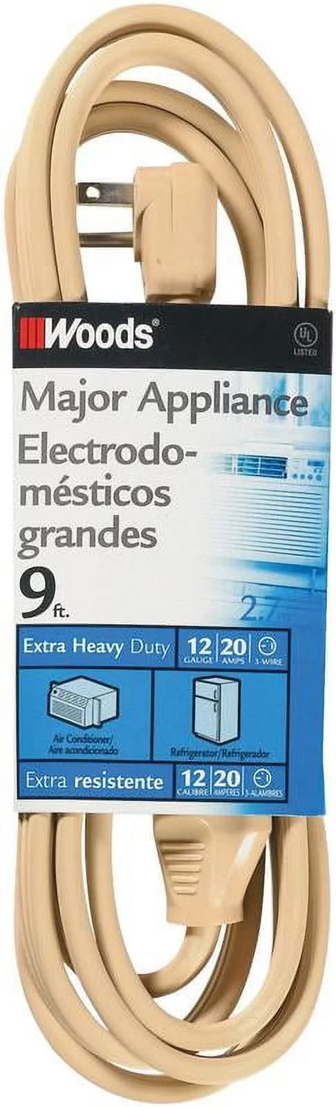 9' 12-Gauge 20-Amp Appliance Cord F632993