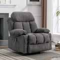 Swinging recliner massage heated sofa with USB and cup holders B2695