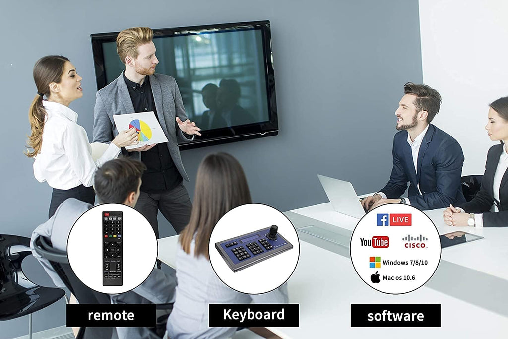 USB PTZ Video Conference Camera with 10X Zoom and Speaker O3815