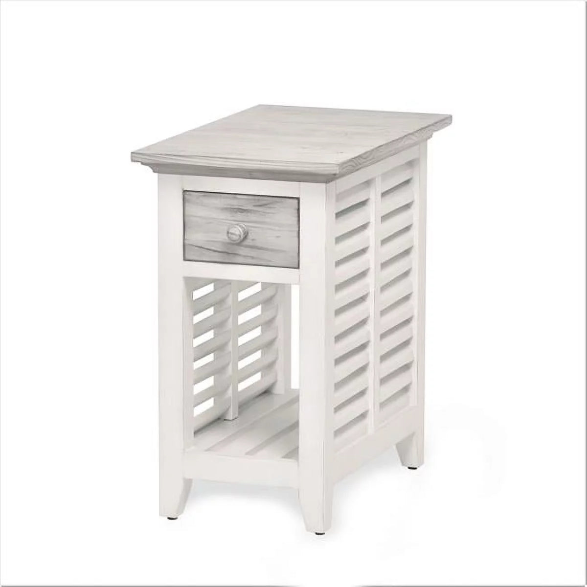 Wood Chairside Table with Drawer W630025