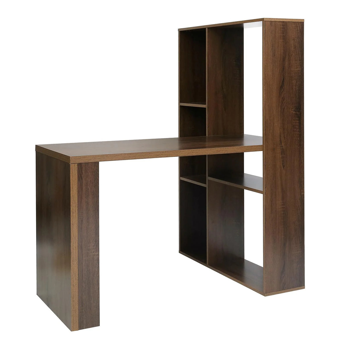 2 In 1 L Shape Computer Desk with Shelves M851015