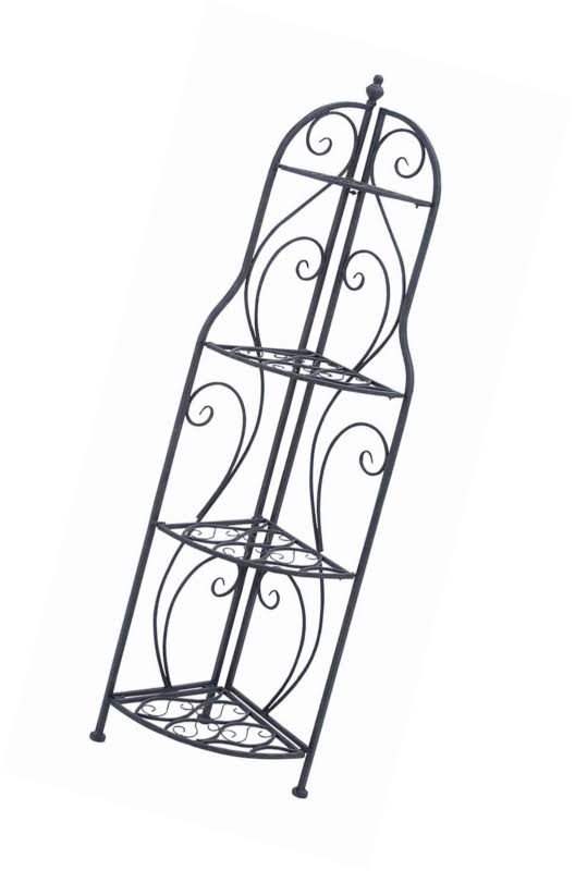 Black Metal Corner Rack L7541