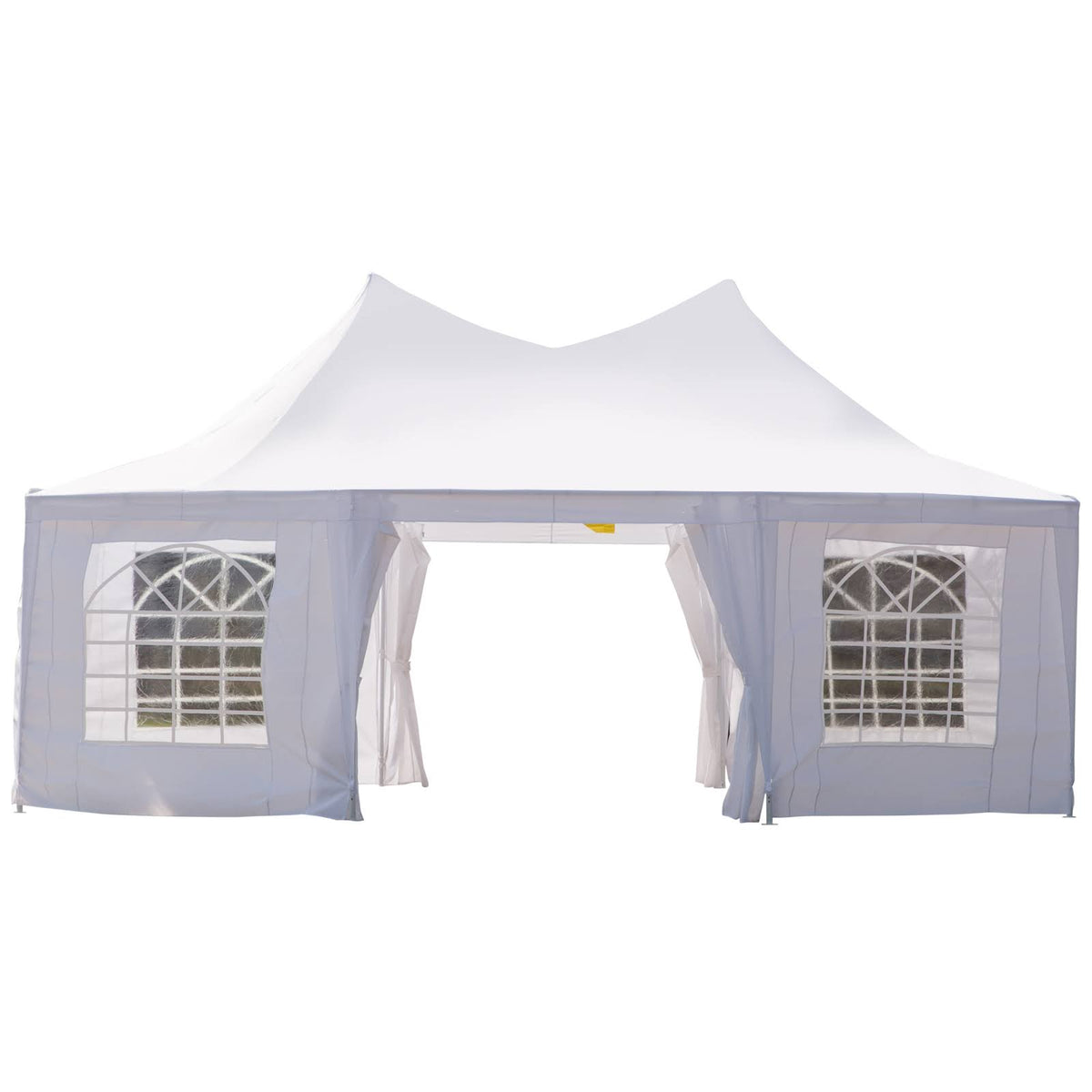 White Octagon 8-Wall Party Canopy Gazebo Tent W536436