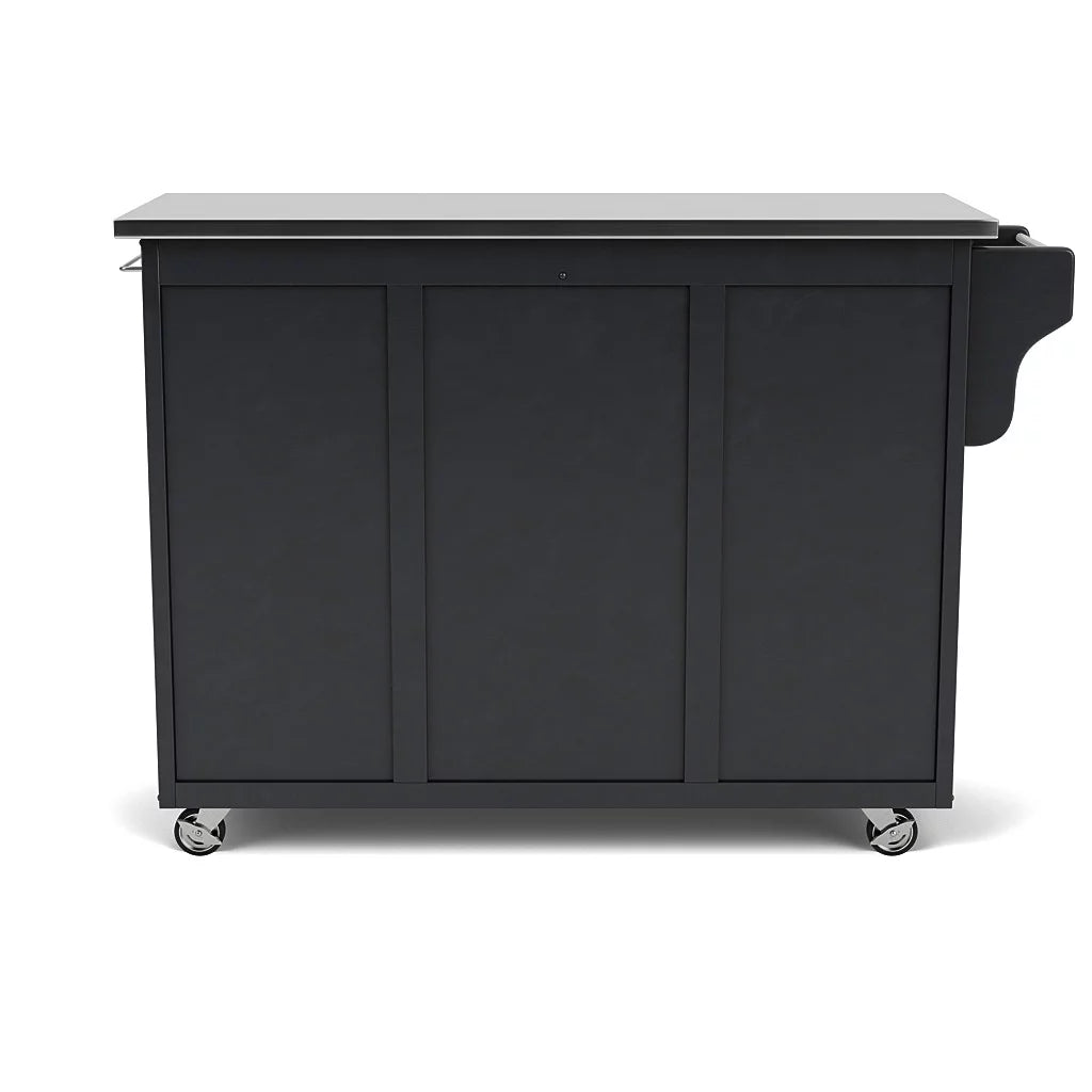Wood Kitchen Cart in Black T50438