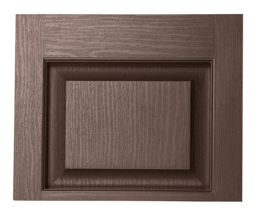 Brown Raised Panel Vinyl Exterior Shutters 2-Pack V359