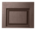 Brown Raised Panel Vinyl Exterior Shutters 2-Pack V359