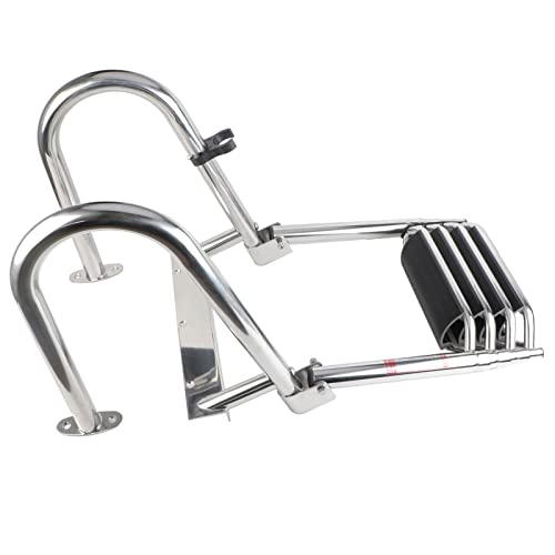 Telescoping Boat Ladder with Hand Railings and Extra Wide Steps D15318
