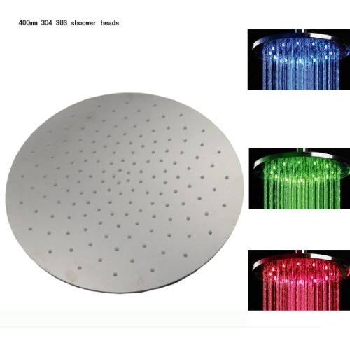 16 inch Ceiling Mount Rainfall LED Shower Head Stainless Steel C90955