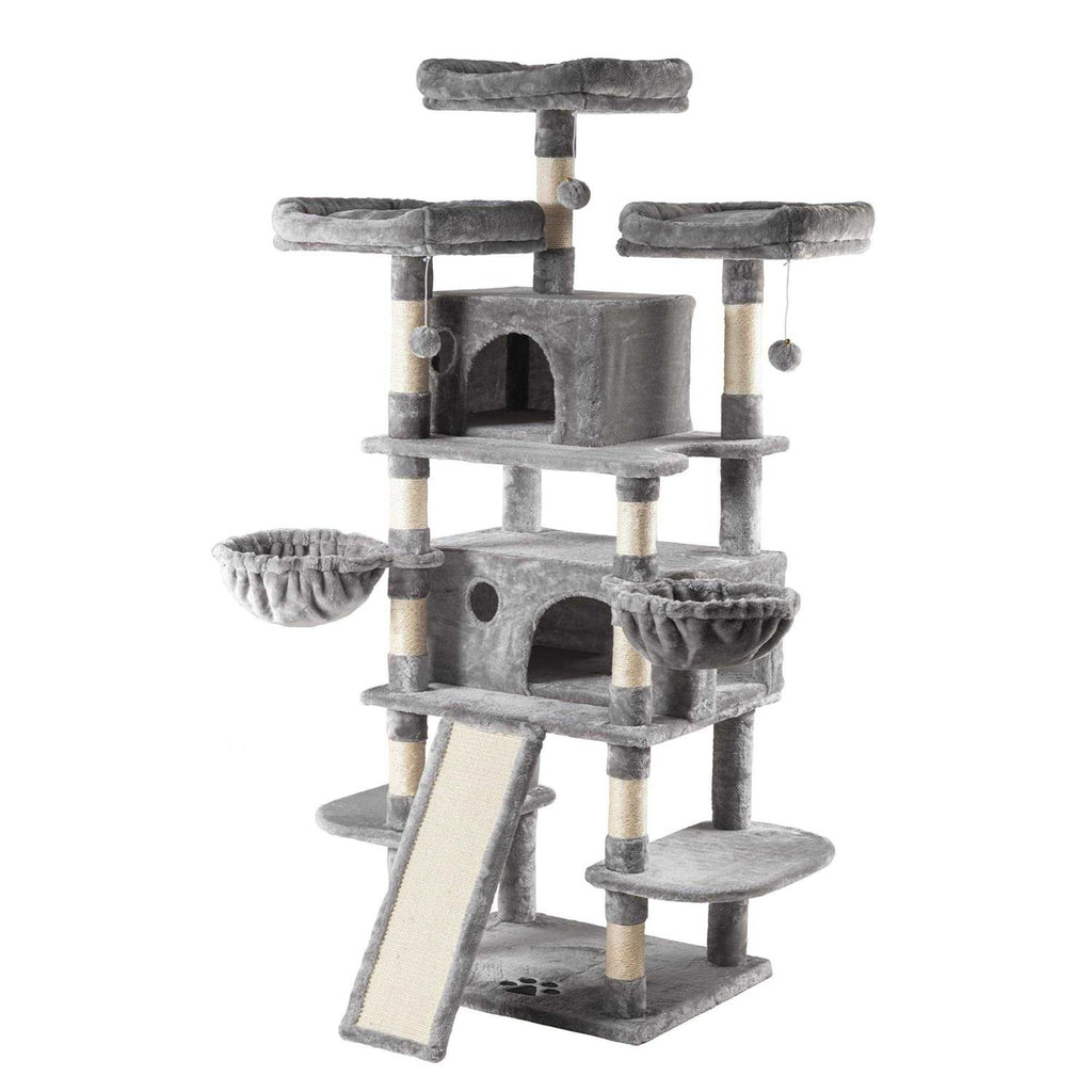 68 Inches Multi-Level Cat Tree with Cat Condo F991