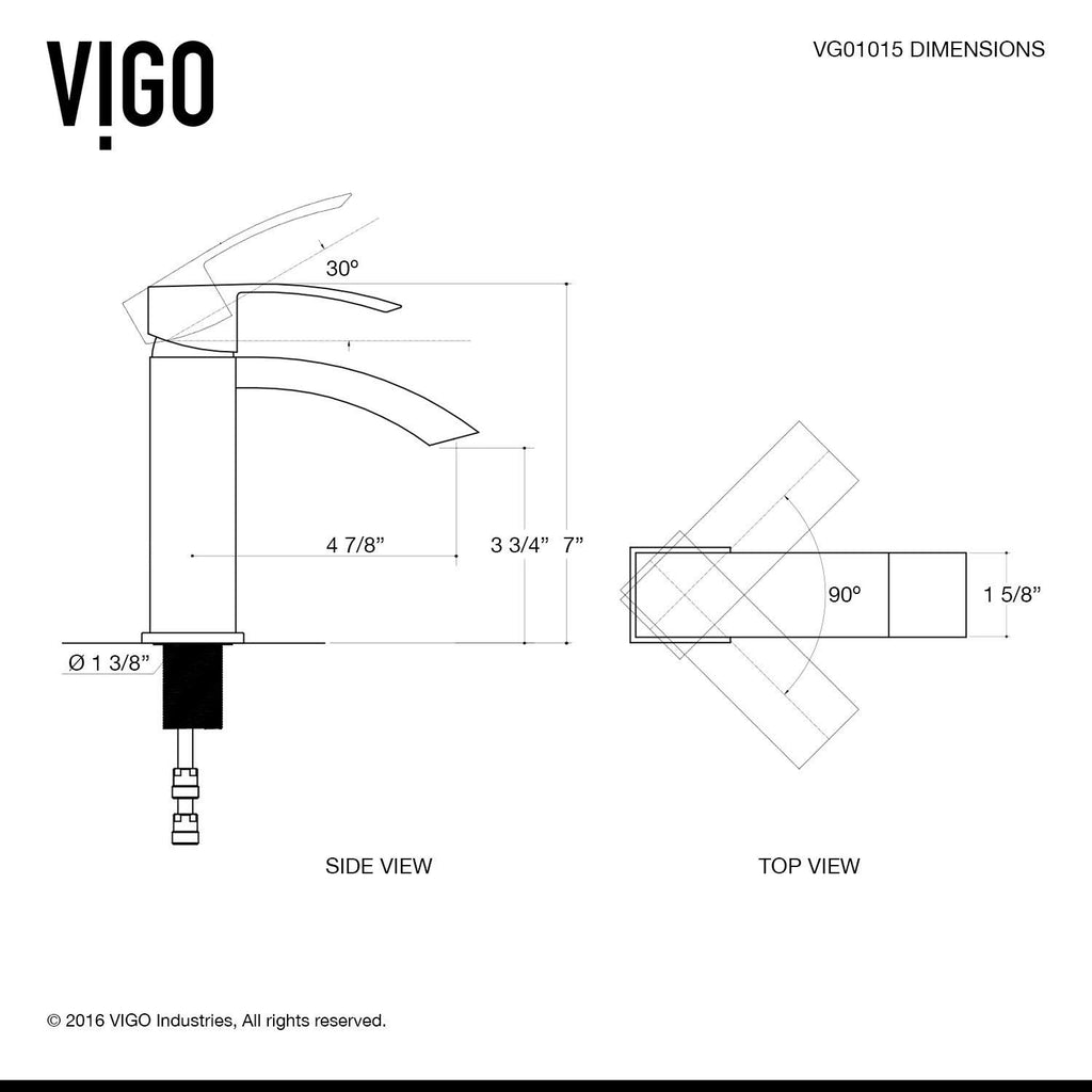 Matte Gold Single Hole Bathroom Faucet A2525