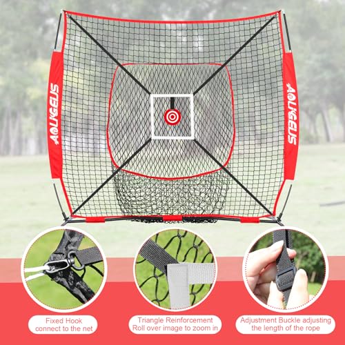 6'X6' Baseball Softball Practice Net with Strike Zone U747