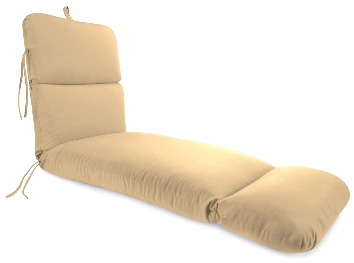 Antique Beige Rectangular Outdoor Chaise Lounge Cushion P9388